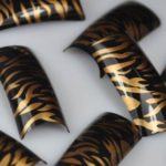Designer Tips black zebra stripes on copper tips