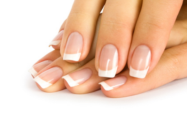 french white tip acrylic nails