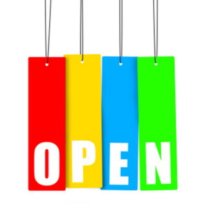 open for business