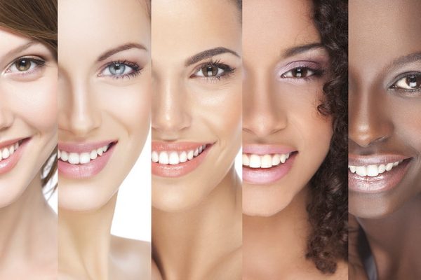 multiple woman with different skin types